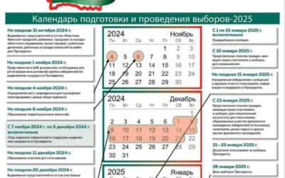 Календарь проведения выборов 2025